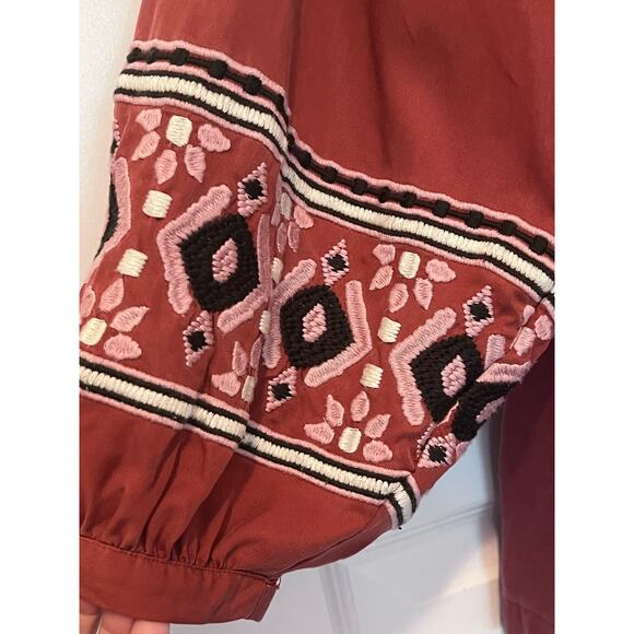 Marine Layer Tocaloma Boho Blouse, Size Small - Picture 3 of 8